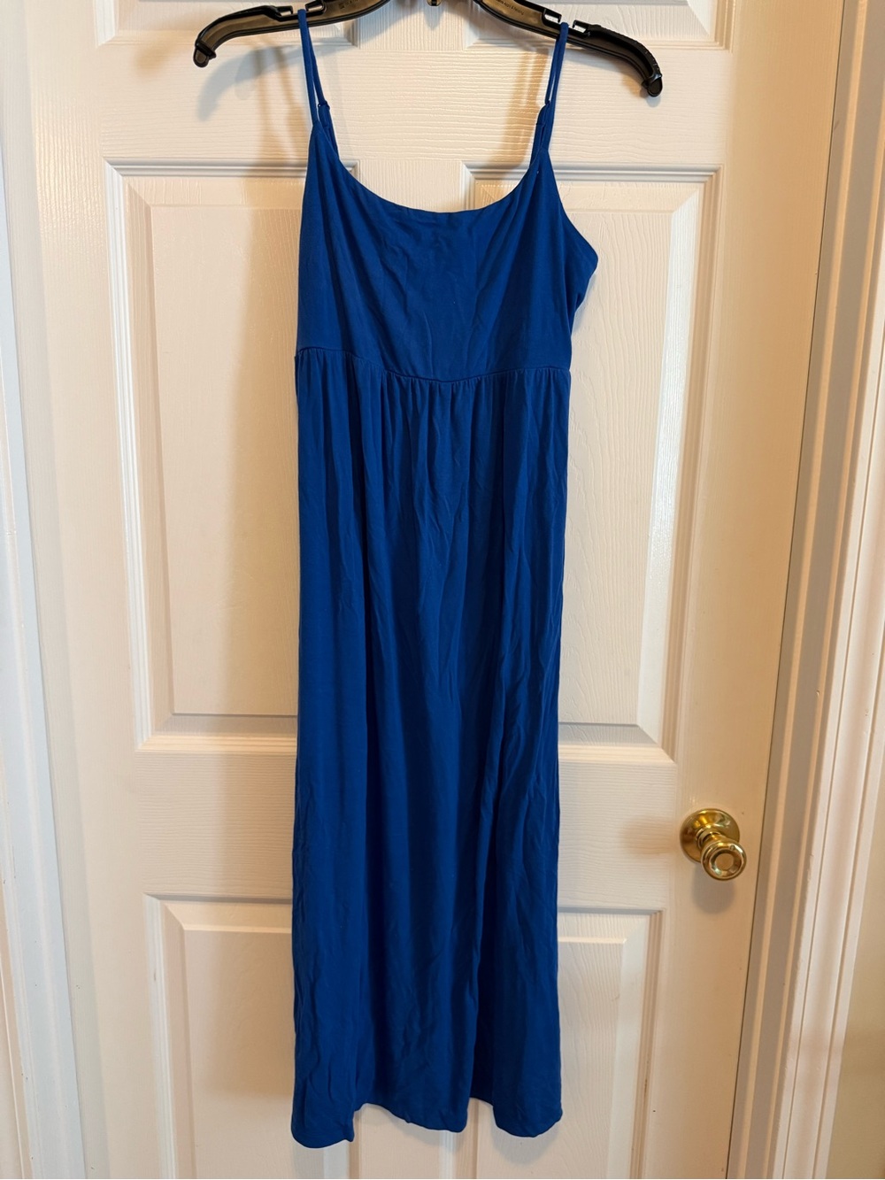 Royal Blue Spaghetti Strap Midi Dress